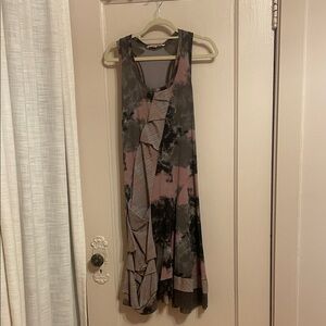 Aimee Dress in Pink and Gray